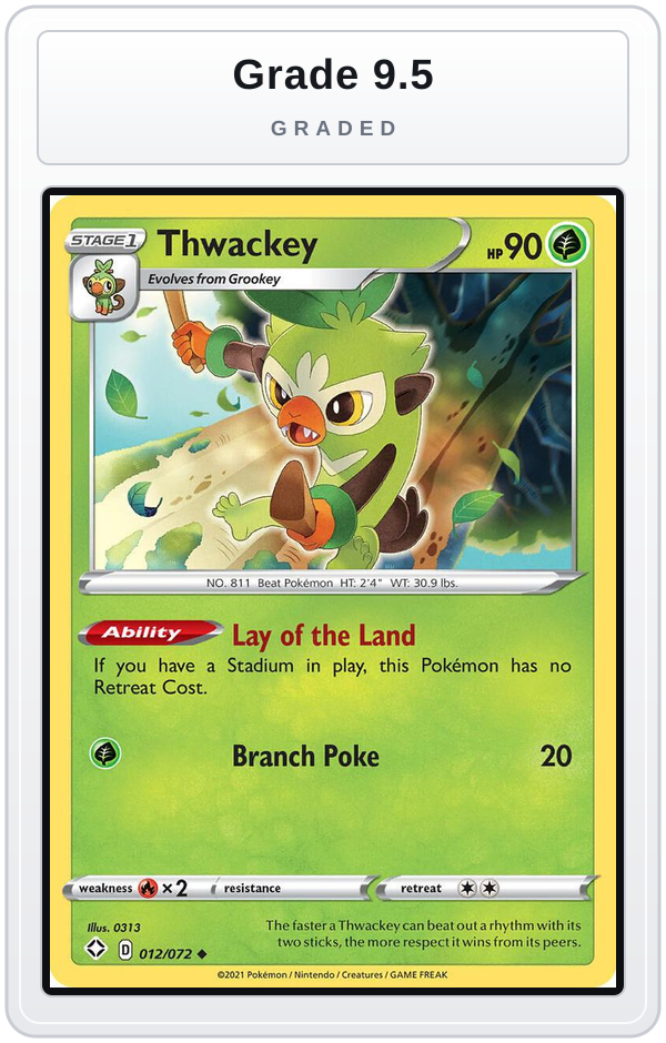 Graded - Thwackey — Grade 9.5 graded overlay