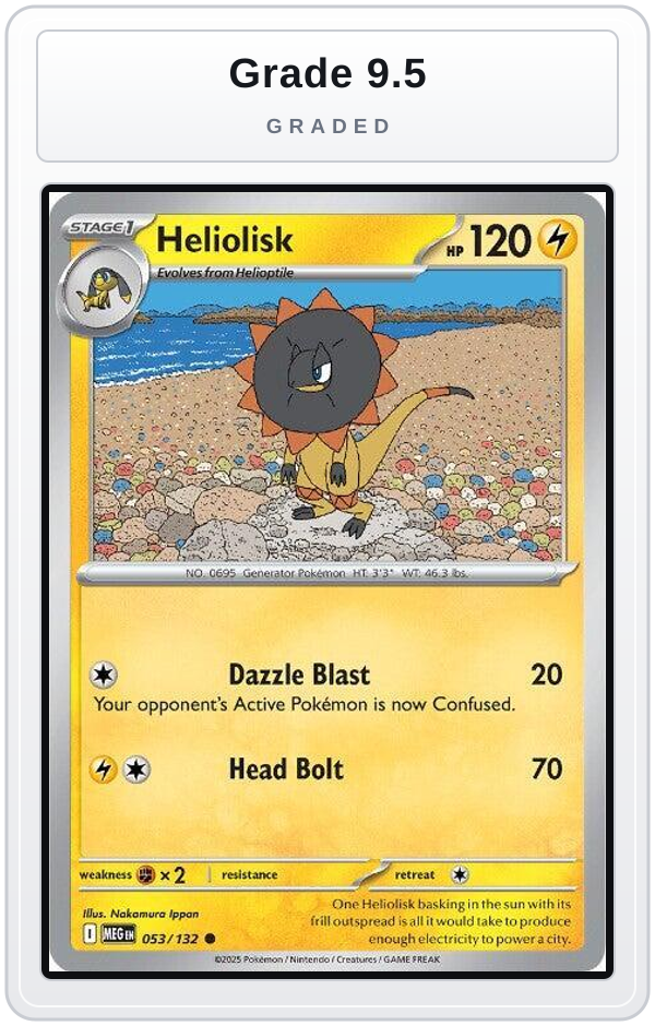 Graded - Heliolisk — Grade 9.5 graded overlay