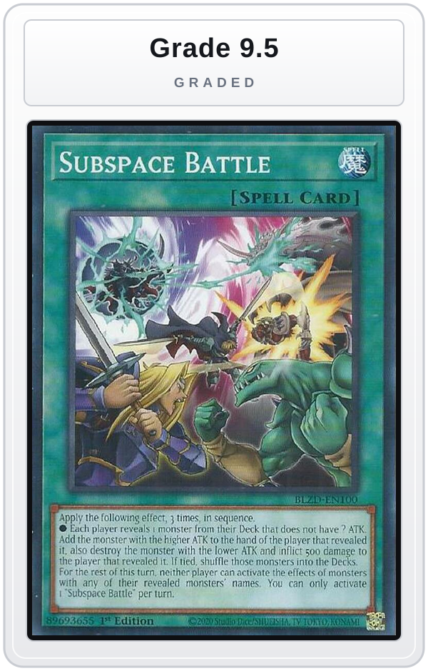 Graded - Subspace Battle — Grade 9.5 graded overlay