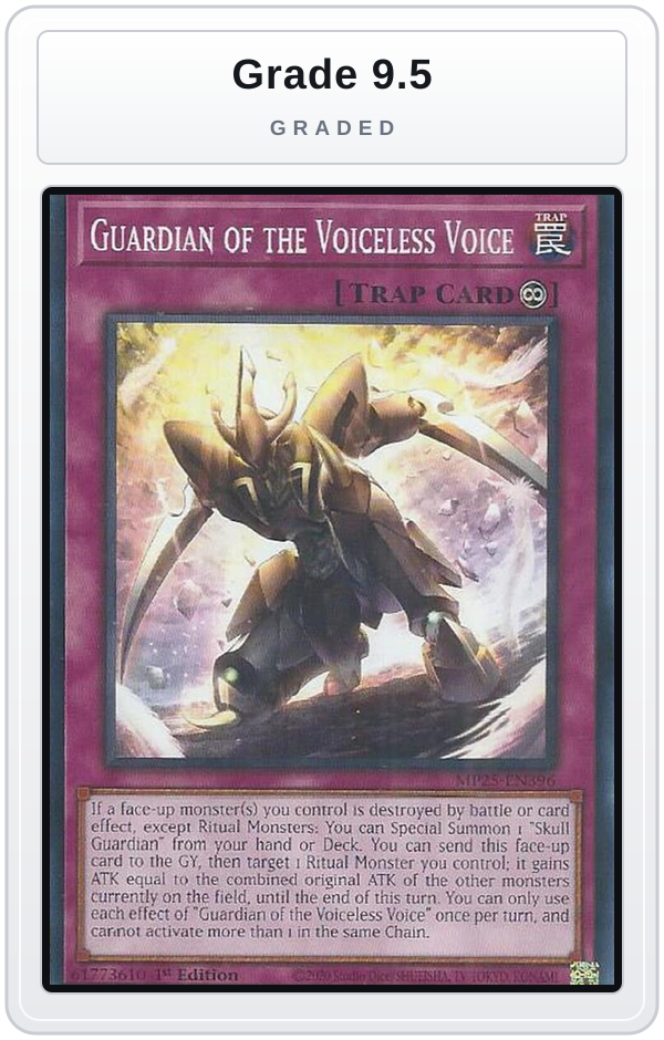 Graded - Guardian of the Voiceless Voice — Grade 9.5 graded overlay