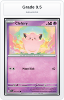 Graded - Clefairy — Grade 9.5 graded overlay
