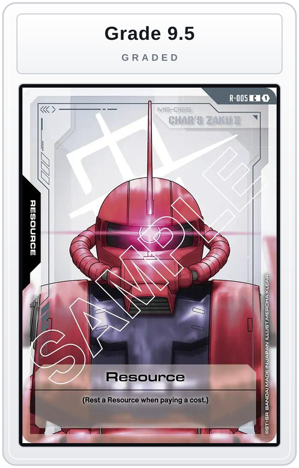 Graded - Resource (R-005) — Grade 9.5 graded overlay