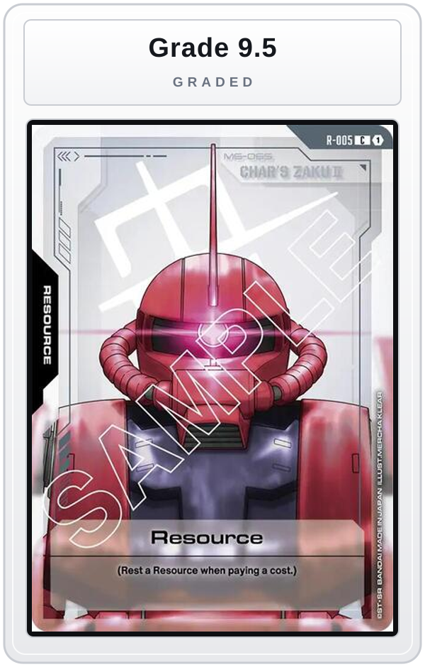 Graded - Resource (R-005) — Grade 9.5 graded overlay