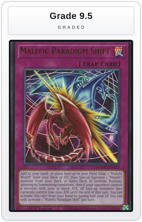 Graded - Malefic Paradigm Shift — Grade 9.5 graded overlay