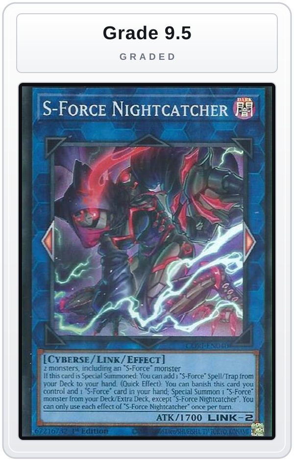 Graded - S-Force Nightcatcher — Grade 9.5 graded overlay