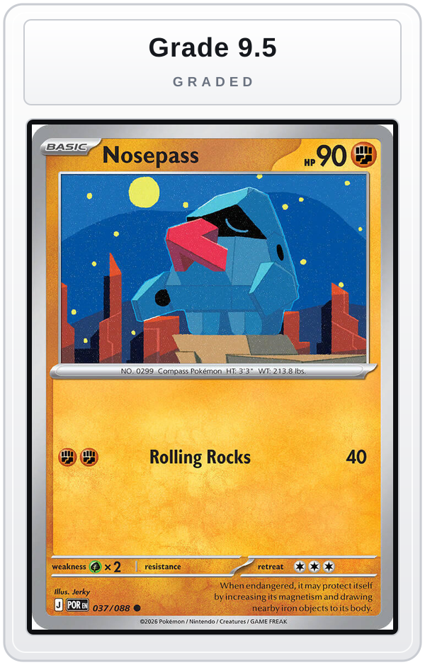 Graded - Nosepass — Grade 9.5 graded overlay