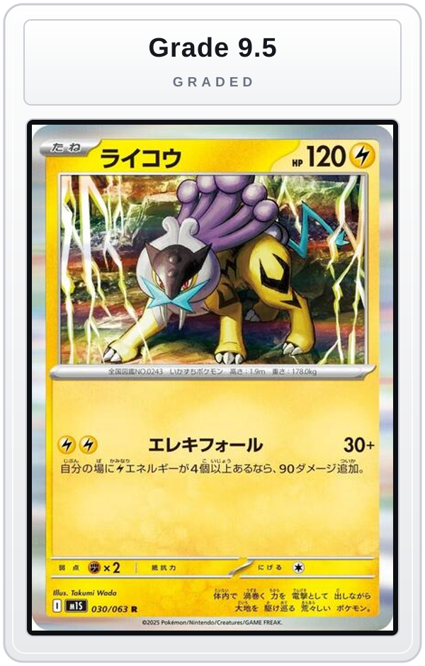 Graded - Raikou — Grade 9.5 graded overlay
