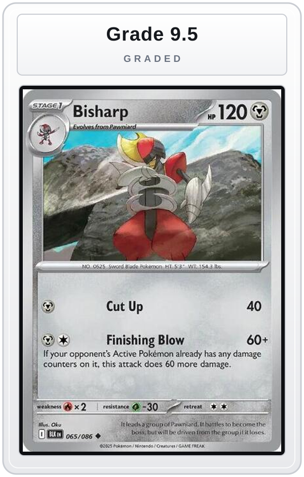 Graded - Bisharp — Grade 9.5 graded overlay