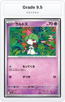 Graded - Ralts — Grade 9.5 graded overlay