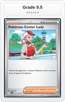 Graded - Pokemon Center Lady — Grade 9.5 graded overlay