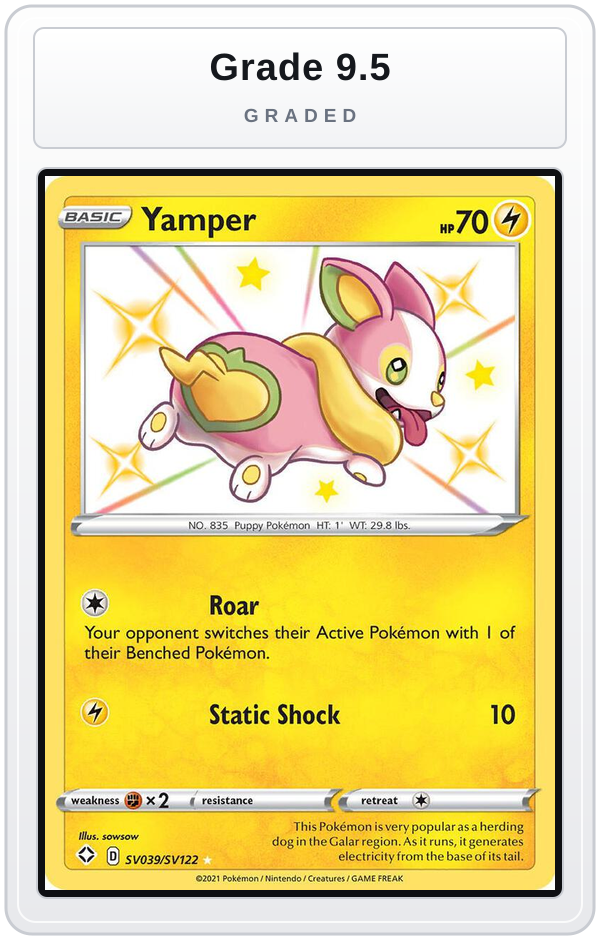 Graded - Yamper — Grade 9.5 graded overlay