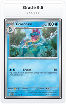 Graded - Croconaw — Grade 9.5 graded overlay