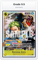 Graded - Roronoa Zoro — Grade 9.5 graded overlay