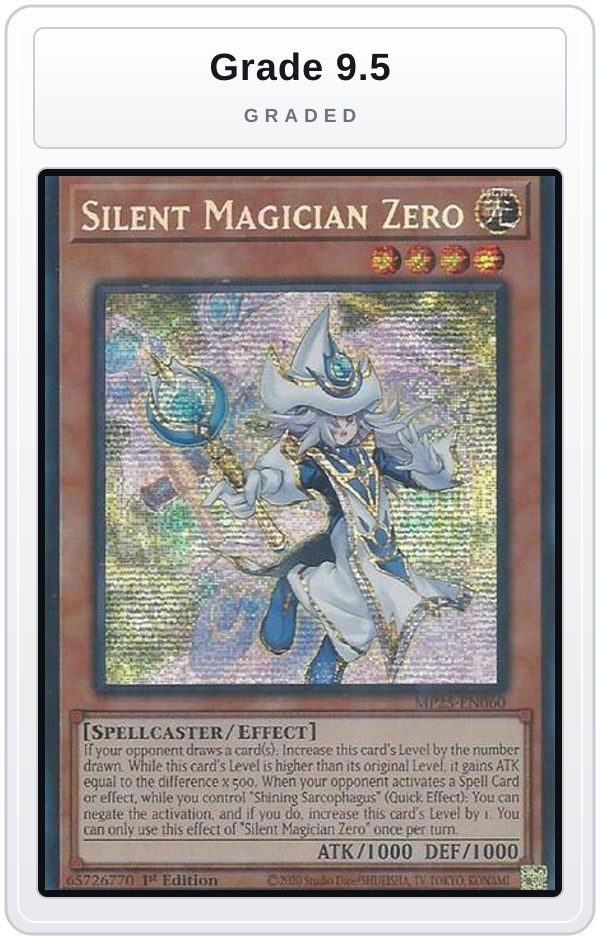 Graded - Silent Magician Zero — Grade 9.5 graded overlay