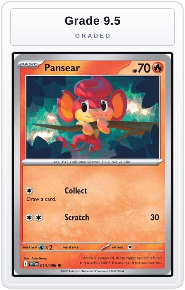 Graded - Pansear — Grade 9.5 graded overlay
