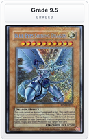 Graded - Blue-Eyes Shining Dragon — Grade 9.5 graded overlay