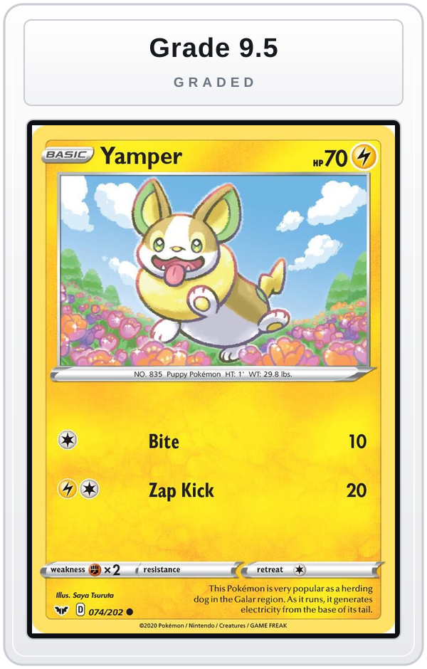 Graded - Yamper (074) — Grade 9.5 graded overlay