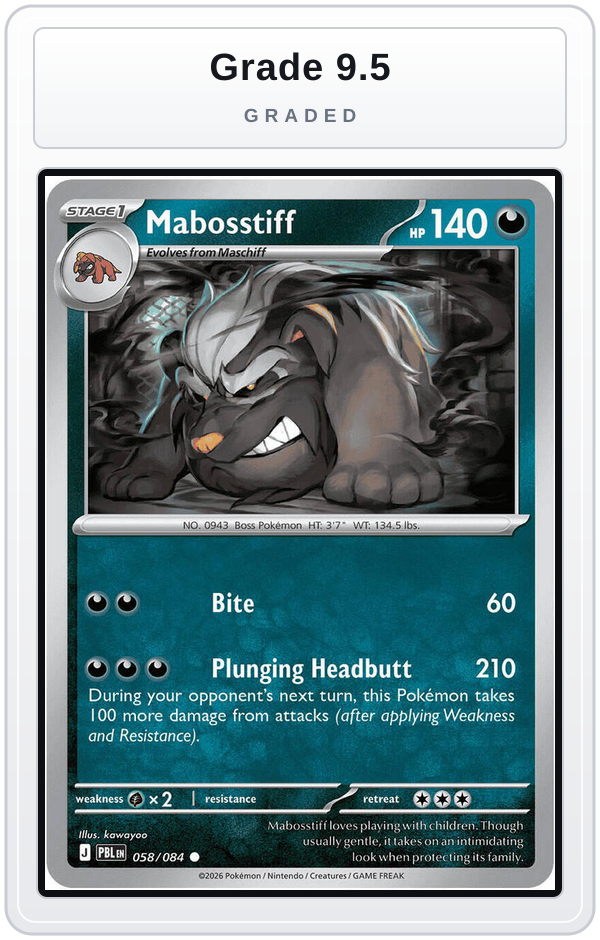 Graded - Mabosstiff — Grade 9.5 graded overlay