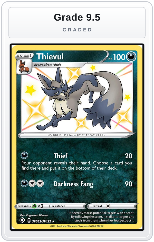 Graded - Thievul — Grade 9.5 graded overlay