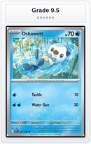 Graded - Oshawott — Grade 9.5 graded overlay