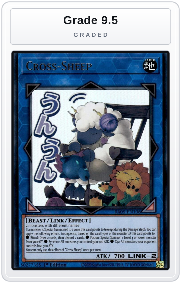Graded - Cross-Sheep — Grade 9.5 graded overlay