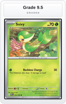 Graded - Snivy — Grade 9.5 graded overlay