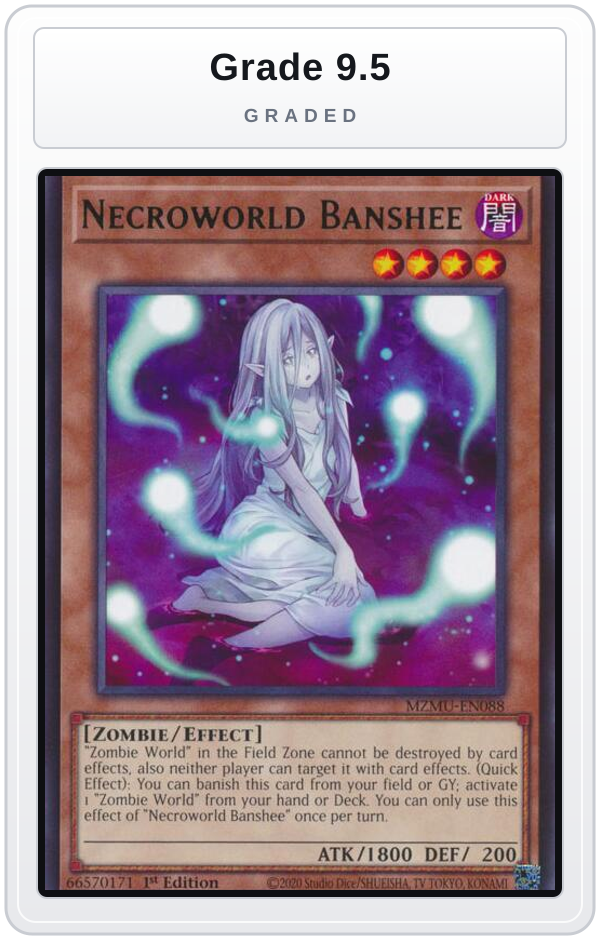 Graded - Necroworld Banshee — Grade 9.5 graded overlay