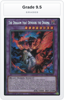 Graded - The Dragon that Devours the Dogma (Secret Rare) — Grade 9.5 graded overlay