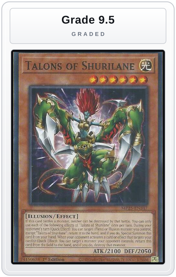 Graded - Talons of Shurilane — Grade 9.5 graded overlay