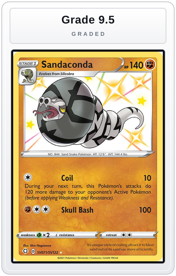 Graded - Sandaconda — Grade 9.5 graded overlay