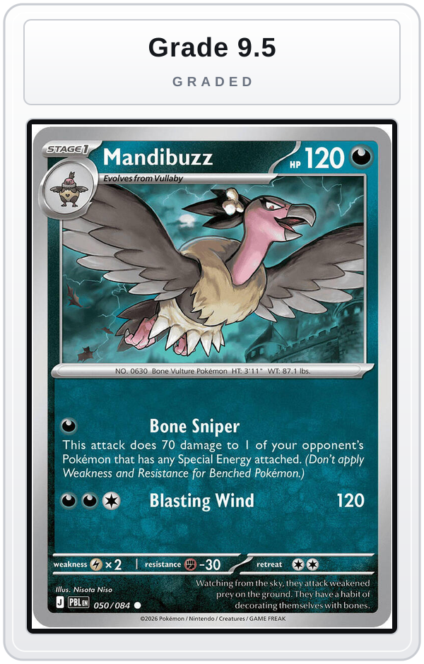 Graded - Mandibuzz — Grade 9.5 graded overlay