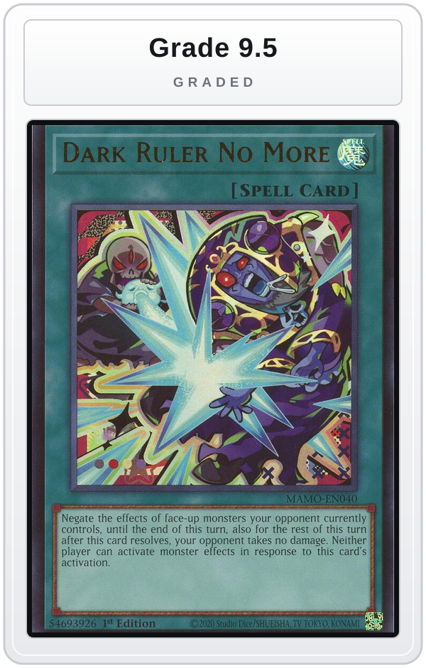 Graded - Dark Ruler No More — Grade 9.5 graded overlay