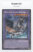 Graded - Red-Eyes Slash Dragon — Grade 9.5 graded overlay