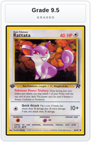 Graded - Rattata — Grade 9.5 graded overlay