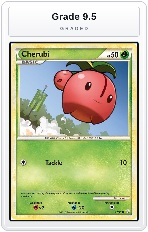 Graded - Cherubi — Grade 9.5 graded overlay