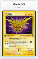 Graded - Zapdos (30) — Grade 9.5 graded overlay