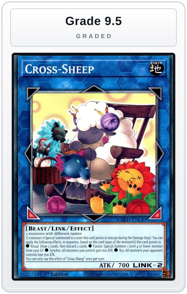 Graded - Cross-Sheep — Grade 9.5 graded overlay
