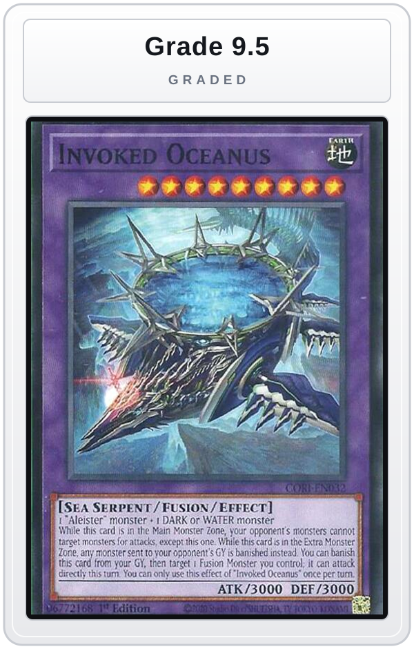 Graded - Invoked Oceanus — Grade 9.5 graded overlay