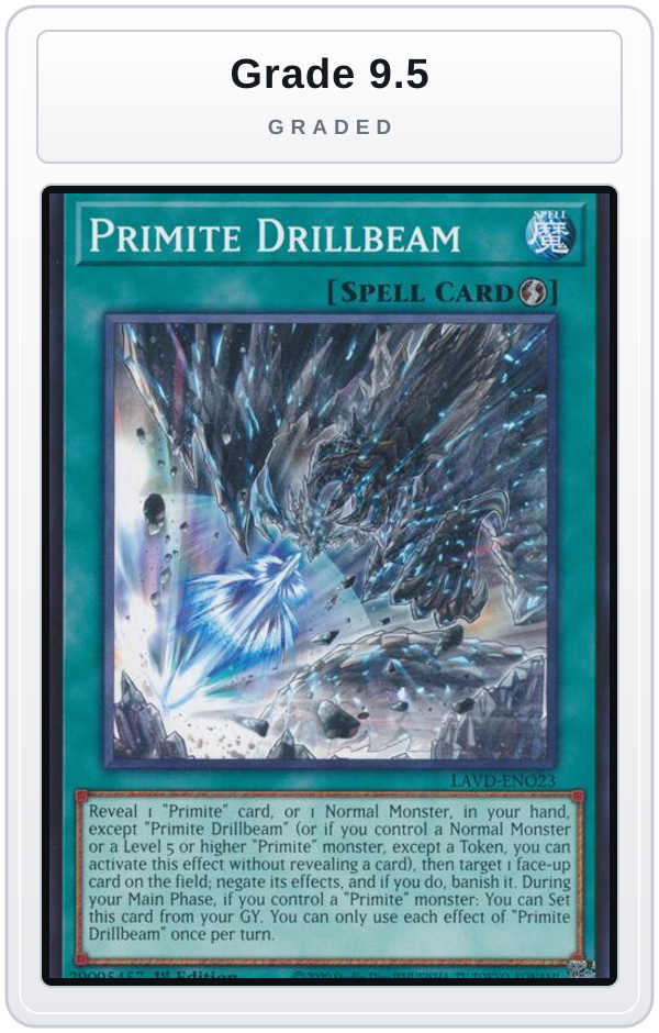 Graded - Primite Drillbeam — Grade 9.5 graded overlay