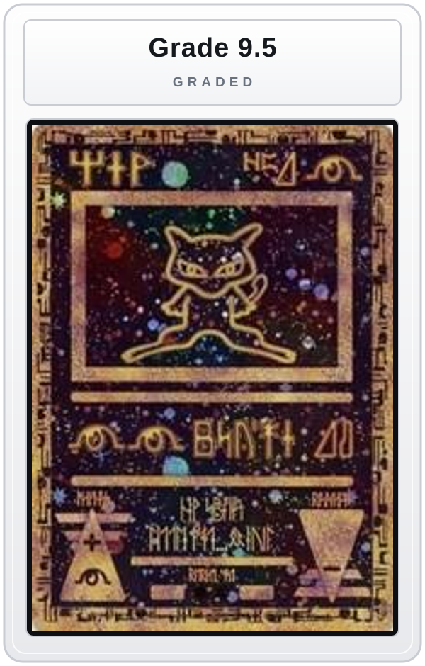 Graded - Ancient Mew — Grade 9.5 graded overlay