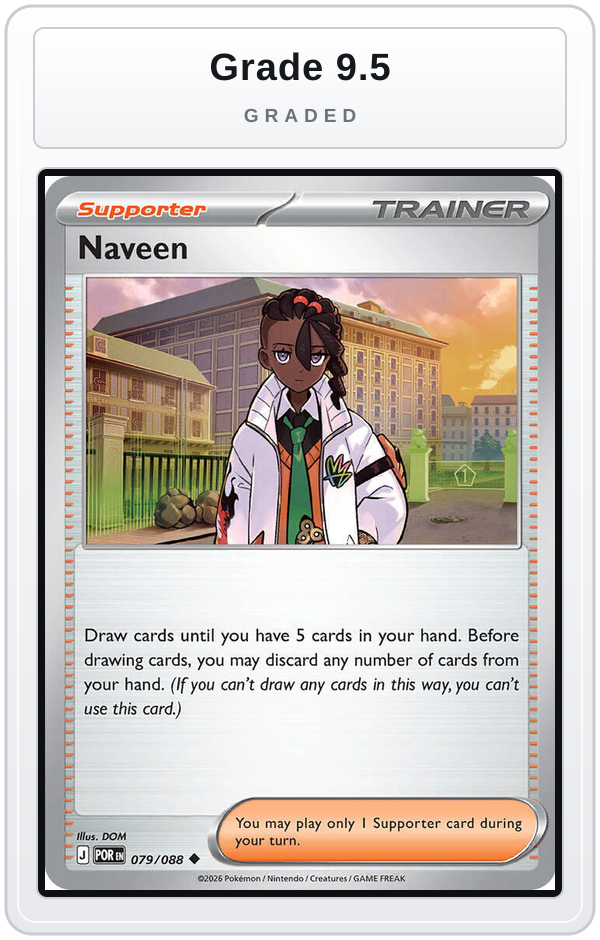Graded - Naveen - 079/088 — Grade 9.5 graded overlay
