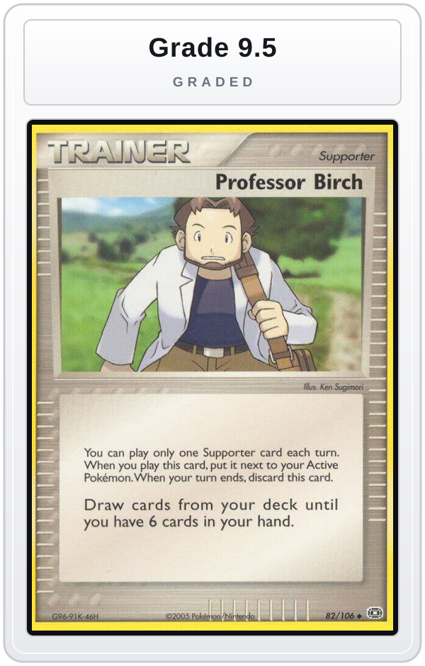 Graded - Professor Birch — Grade 9.5 graded overlay