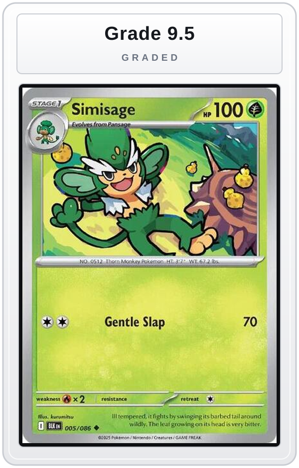 Graded - Simisage — Grade 9.5 graded overlay