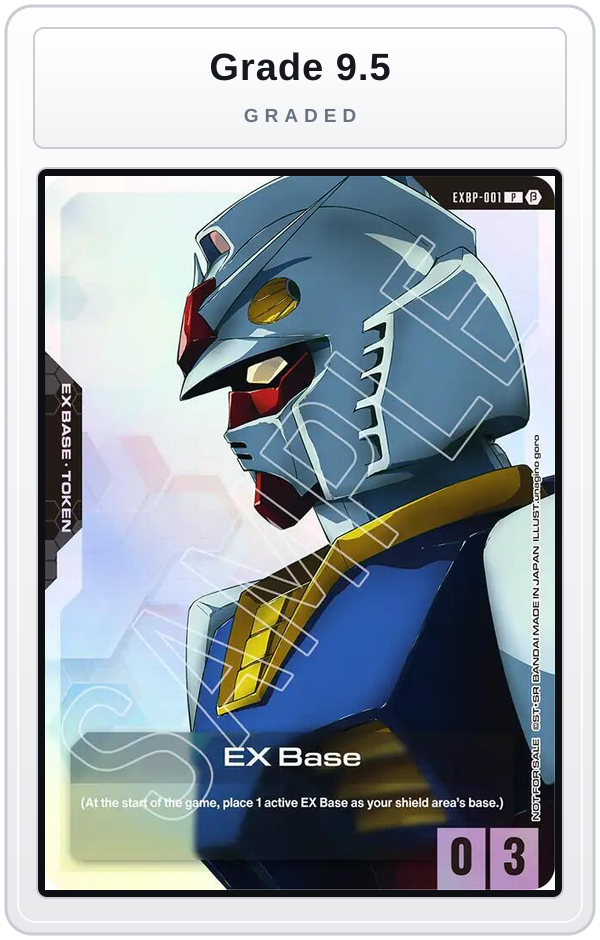 Graded - EX Base (EXBP-001) (Edition Beta Early Trial Event) — Grade 9.5 graded overlay