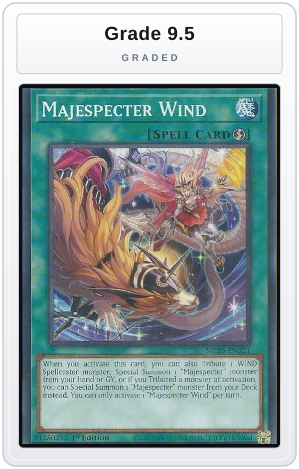 Graded - Majespecter Wind — Grade 9.5 graded overlay