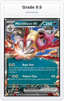 Graded - Mandibuzz ex — Grade 9.5 graded overlay