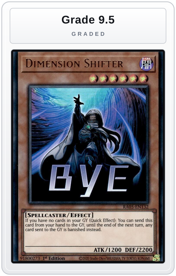 Graded - Dimension Shifter — Grade 9.5 graded overlay