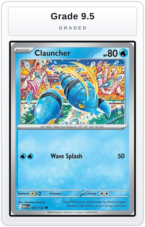 Graded - Clauncher — Grade 9.5 graded overlay