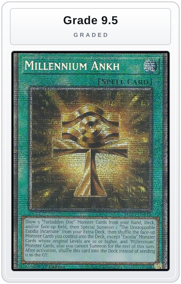 Graded - Millennium Ankh — Grade 9.5 graded overlay