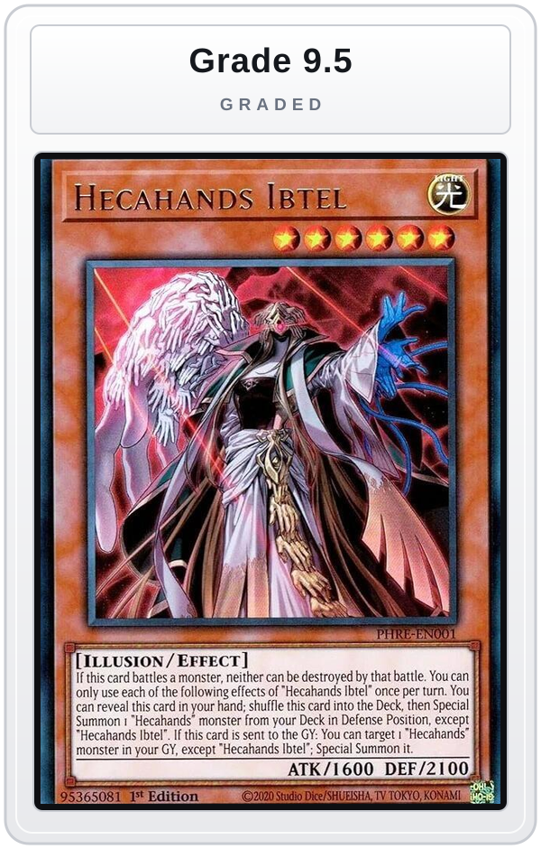 Graded - Hecahands Ibtel — Grade 9.5 graded overlay